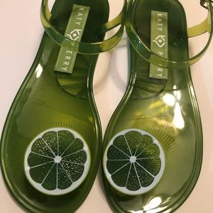 Katy Perry Women's Geli Flat Lime Sandal